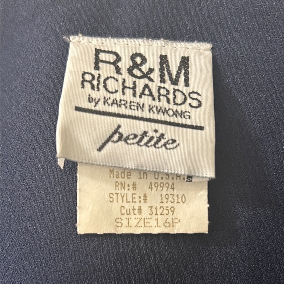 R&M Richards Women's Navy Blazer with Sparkling Detail - Picture 4 of 4